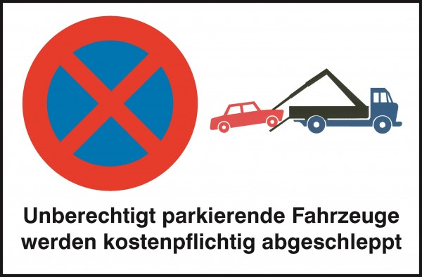 Parkplatzschild Halteverbot