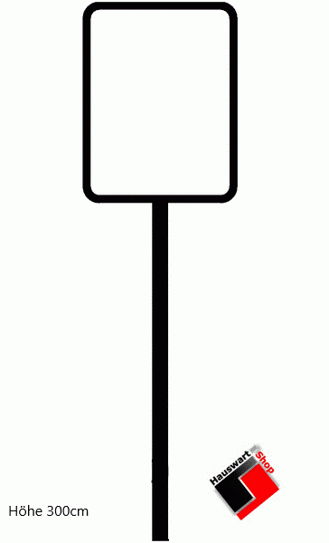 Rohrrahmen für Richterliche Verbotstafel 70/50