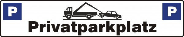 Parkplatzschilder: Privatparkplatz
