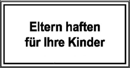 Eltern haften für Ihre Kinder