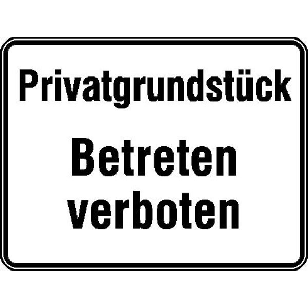 Privatgrundstück Betreten verboten
